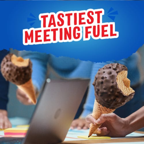 Drumstick Chocolate and Peanut Butter Sundae Cones Variety Pack, 8 Count Perspective: right