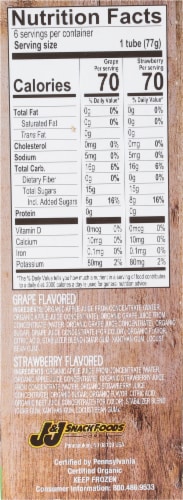 Whole Fruit® Organic Grape & Strawberry Frozen Pops Perspective: right