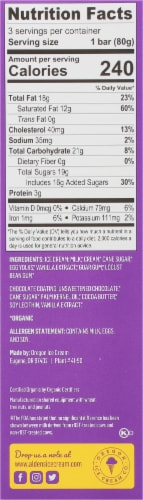 Alden's Organic Vanilla Dark Chocolate Ice Cream Bars Perspective: right