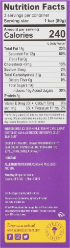 Alden's Organic Vanilla Dark Chocolate Ice Cream Bars Perspective: right