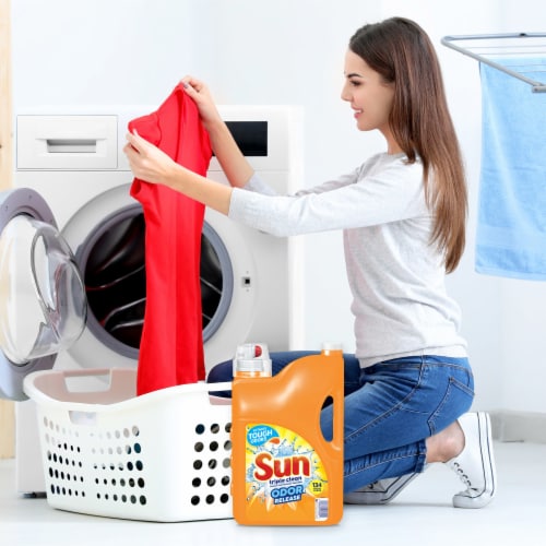 Sun Triple Clean Odor Release Liquid Laundry Detergent Perspective: right