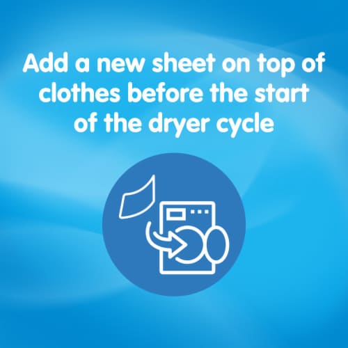 Snuggle® Blue Sparkle Dryer Sheets Perspective: right