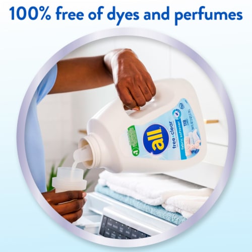 All® Free Clear Sensitive Skin Liquid Fabric Softener Perspective: right