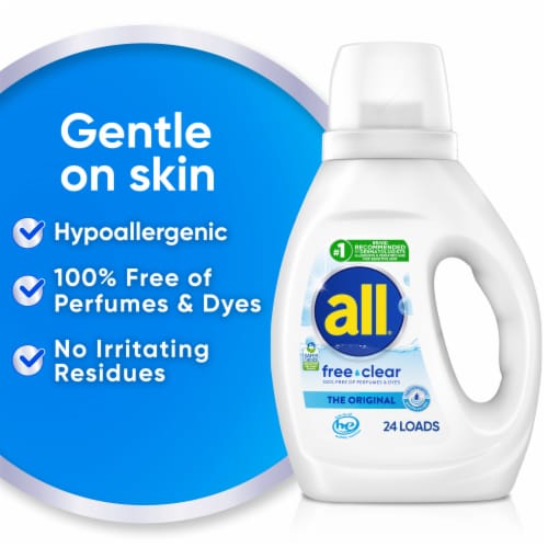 All® Free Clear Advanced Oxi Liquid Detergent Perspective: right