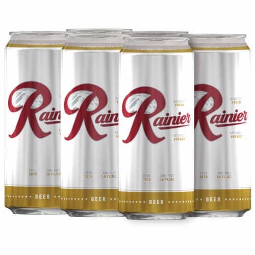 Rainier Beer American Lager Domestic Beer Perspective: right