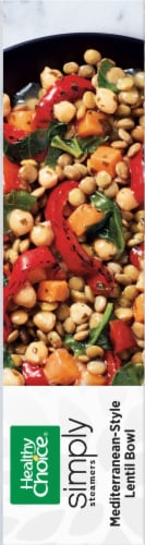 Healthy Choice Simply Steamers Mediterranean-Style Lentil Bowl Frozen Meal Perspective: right