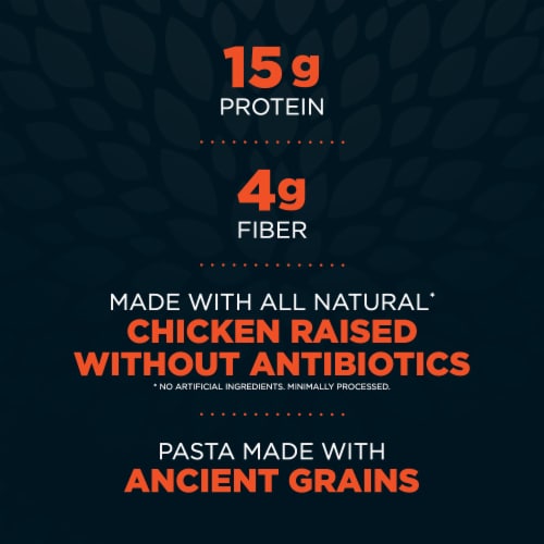 Healthy Choice Power Bowls Roasted Red Pepper Romesco Chicken Pasta Frozen Meal Perspective: right