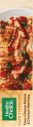 Healthy Choice Cafe Steamers Four Cheese Ravioli & Chicken Marinara Frozen Meal Perspective: right