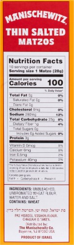 Manischewitz® Thin Salted Matzos Perspective: right