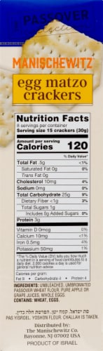 Manischewitz Egg Matzo Crackers Perspective: right