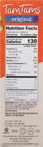Manischewitz Tam Tams Original Snack Crackers Perspective: right