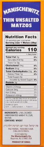 Manischewitz® Unsalted Thin Matzos Perspective: right