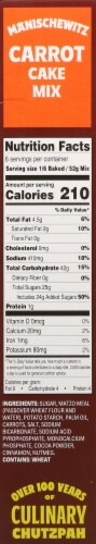 Manishcewitz® Carrot Cake Mix Perspective: right
