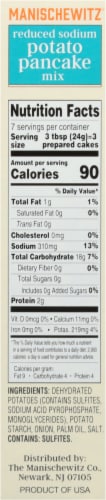 Manischewitz Potato Pancake Mix Reduced Sodium Perspective: right