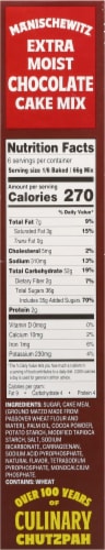 Manischewitz Extra Moist Chocolate Cake Mix with Frosting Perspective: right