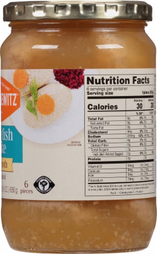 Manischewitz® White Fish & Pike in Jelled Broth Perspective: right