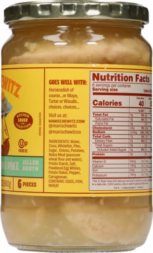 Manischewitz® Sweet Whitefish & Pike in Jellied Broth Perspective: right