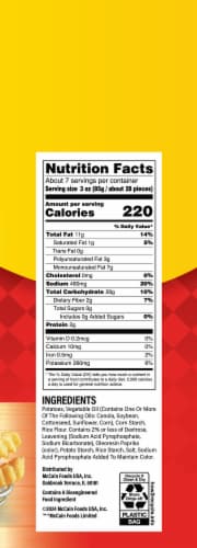McCain Quick Cook Crinkle Fries, Frozen Potatoes Perspective: right
