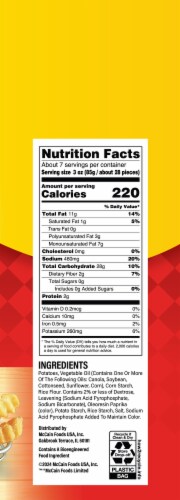 McCain Quick Cook Crinkle Fries, Frozen Potatoes Perspective: right
