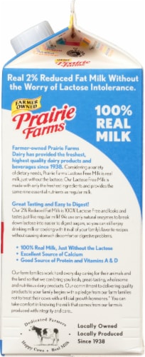 Prairie Farms® Lactose Free 2% Reduced Fat Milk Perspective: right