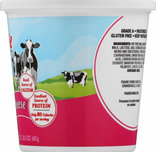 Prairie Farms Fat Free Cottage Cheese Perspective: right
