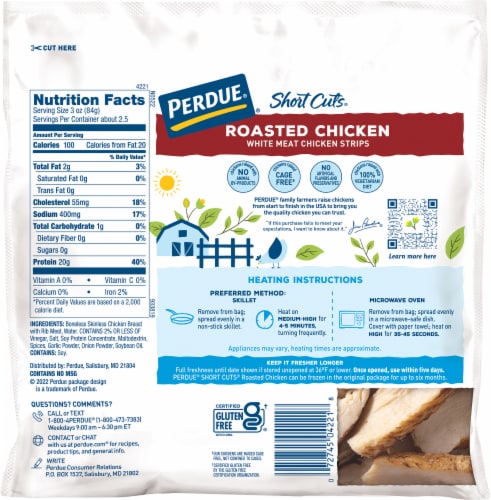 PERDUE® SHORT CUTS® Roasted Chicken Strips Perspective: right