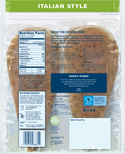 PERDUE® PERFECT PORTIONS® Italian Style Boneless Skinless Chicken Breasts Perspective: right