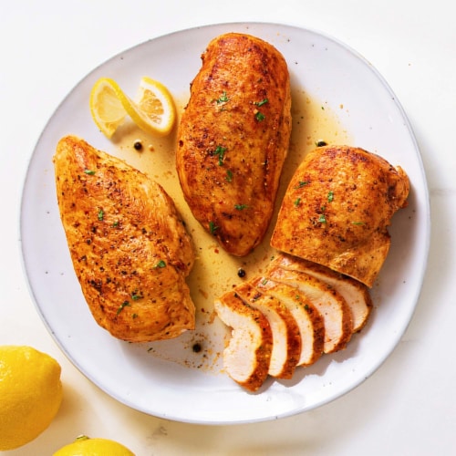 Perdue Frozen Raw Boneless Skinless Individually Wrapped Chicken Breast Perspective: right