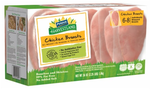Perdue® Harvestland® Individually Wrapped Boneless Skinless Chicken Breast Perspective: right