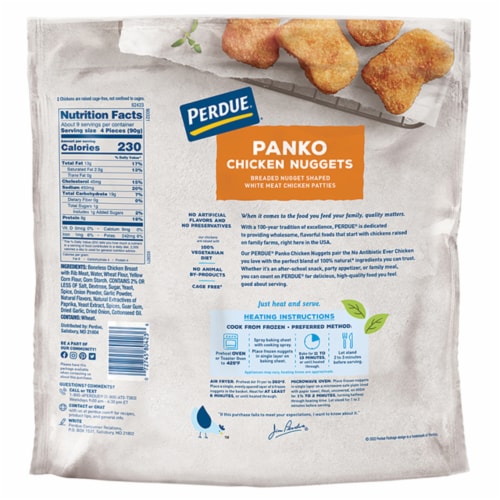 Perdue® Frozen Fully Cooked Breaded Chicken Breast Nuggets Perspective: right
