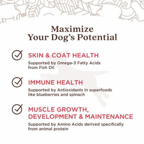 Full Moon® Freshly Crafted Ranch Raised Beef Recipe Dog Food Perspective: right