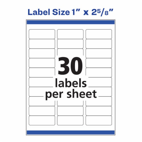 Avery Easy™ Easy Peel® Laser Print Address Labels - White Perspective: right