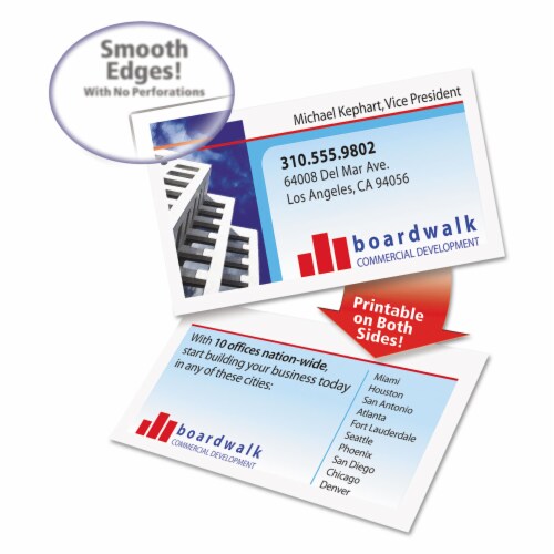Avery® CARD,CE BUSINESS 200,WHT 05871 Perspective: right
