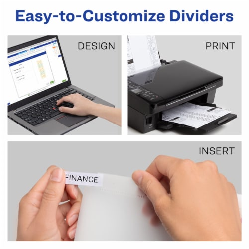 Avery® Big Tab™ Insertable Plastic Binder Dividers with Pocket - Multi-Color Perspective: right
