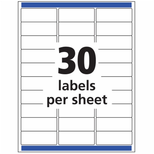 Avery® Easy Peel Ink Jet Mailing Labels - Clear Perspective: right