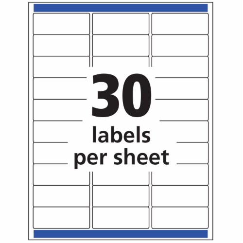 Avery® Easy Peel Ink Jet Mailing Labels - Clear Perspective: right