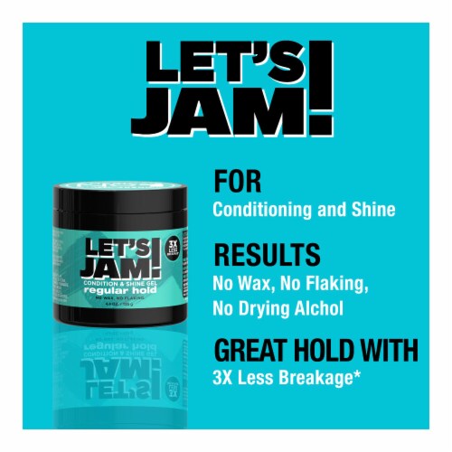 Let's Jam Shining and Conditioning Hair Gel Regular Hold Perspective: right