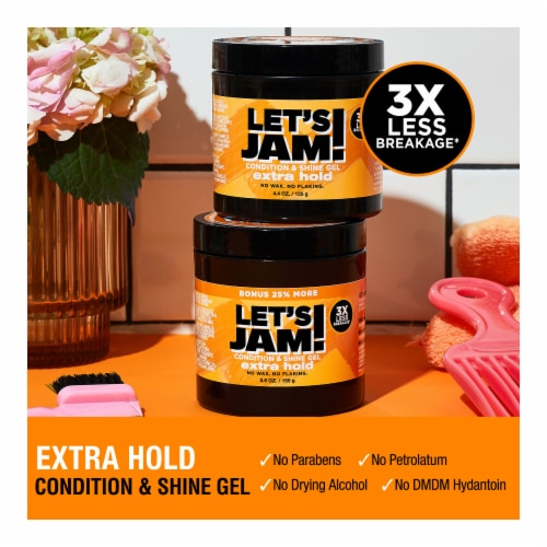 Let's Jam Shining and Conditioning Hair Gel Extra Hold Perspective: right