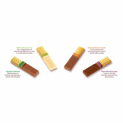 Merci Finest Assorted Almond Chocolate Candy Gift Box Perspective: right
