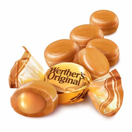 Werther's® Original® Creamy Caramel Filled Hard Candies Perspective: right