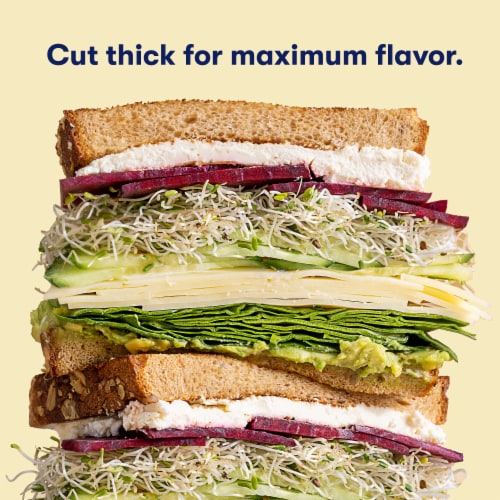 Tillamook® Extra Sharp White Cheddar Sliced Cheese Farmstyle Perspective: right