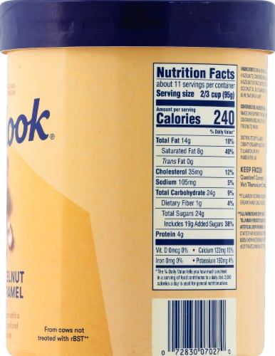 Tillamook® Oregon Hazelnut & Salted Caramel Ice Cream Perspective: right