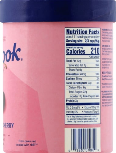 Tillamook® Oregon Dark Cherry Ice Cream Perspective: right