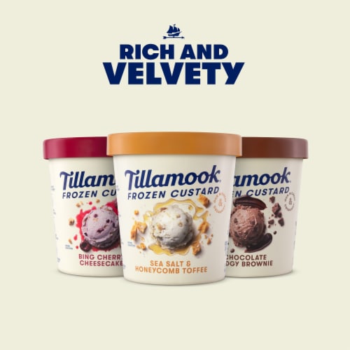 Tillamook Chocolate Fudgy Brownie Ice Cream Pint Perspective: right