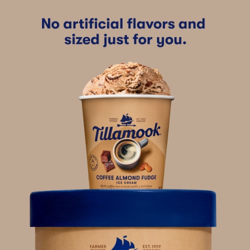 Tillamook Coffee Almond Fudge Perspective: right