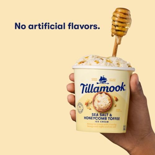 Tillamook Sea Salt & Honeycomb Toffee Ice Cream Perspective: right