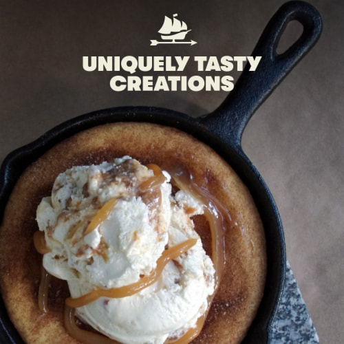 Tillamook Oregon Hazelnut and Salted Caramel Ice Cream Tub Perspective: right