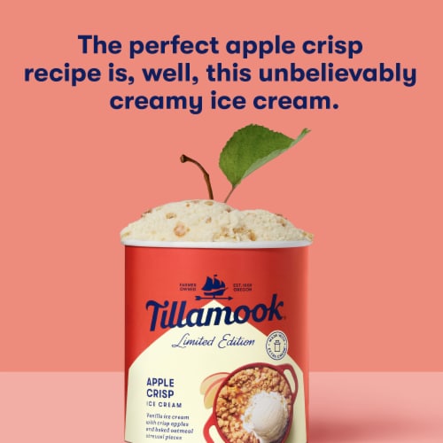 Tillamook Apple Crisp Ice Cream Tub Perspective: right