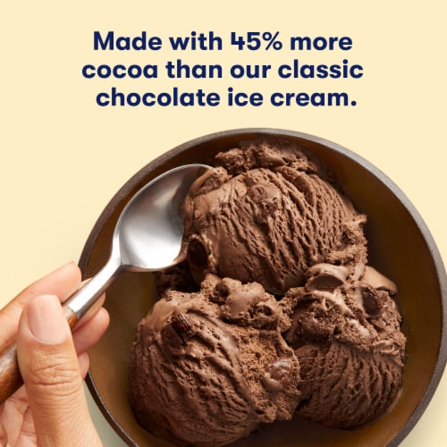 Tillamook Chocolate Collection Brownie Batter Ice Cream Tub Perspective: right