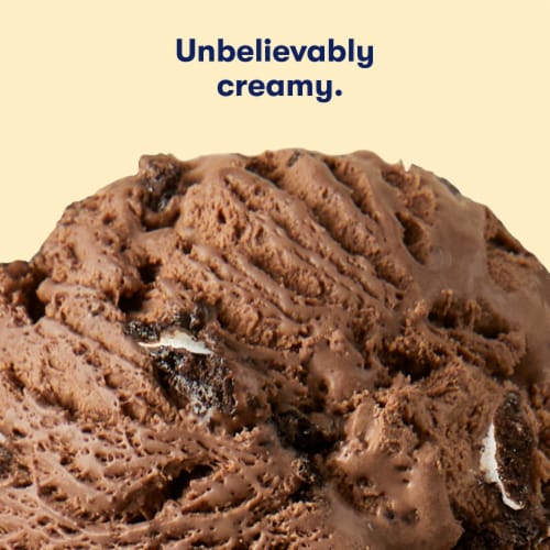 Tillamook Chocolate Collection Dark Chocolate Cookies & Cream Ice Cream Tub Perspective: right